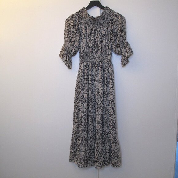 MISA LOS ANGELES - Off Shoulder Puff Sleeve Floral Dress - Picture 13 of 14